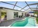Inviting screened-in pool with a patio, slider doors, and access to the backyard at 4013 W Waterman Ave, Tampa, FL 33609