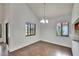 Dining room with high ceilings and two windows allowing plenty of natural light at 4225 Barret Ave, Plant City, FL 33566