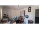 Interior shot of living room with a dartboard at 4331 16Th S Ave, St Petersburg, FL 33711