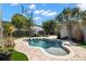 Private pool surrounded by lush landscaping creating an intimate outdoor oasis at 4829 20Th N Ave, St Petersburg, FL 33713