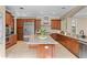 Well-equipped kitchen features stainless steel appliances, granite countertops, and custom cabinets at 601 Bosphorous Ave, Tampa, FL 33606