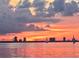 Beautiful water view at sunset with sailboats on the water and city skyline in the background at 601 Bosphorous Ave, Tampa, FL 33606