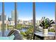 Breathtaking city view from a modern condo, featuring lush greenery and clear skies at 777 3Rd N Ave # 1408, St Petersburg, FL 33701
