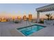 Rooftop spa offers city views and a relaxing area with lounge chairs and a dining area at 777 3Rd N Ave # 1408, St Petersburg, FL 33701