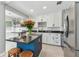 Modern kitchen featuring an island with bar seating and stainless steel appliances at 1046 Yale N St, St Petersburg, FL 33713