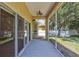Spacious screened patio offers relaxing views of the manicured backyard at 1518 Rolling Meadow Dr, Valrico, FL 33594
