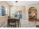 Dining area next to an outdoor area, seamlessly connected to living spaces at 16118 Lytham Dr, Odessa, FL 33556