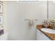 Clean and elegant powder room with white vanity, decorative accents, and a bright, airy ambiance at 16629 Sedona De Avila, Tampa, FL 33613