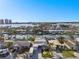 Beautiful aerial shot of waterfront homes with boat docks nestled along peaceful canals in a charming coastal neighborhood at 17730 Long Point Dr, Redington Shores, FL 33708