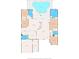 Detailed floor plan showcasing the layout of the house including the rooms and pool at 18310 Bankston Pl, Tampa, FL 33647