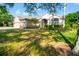 Beautiful exterior featuring manicured lawn, palm trees, and a charming entrance, highlighting curb appeal at 18310 Bankston Pl, Tampa, FL 33647