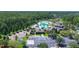 Beautiful aerial view of community amenities including pool, tennis courts, and recreational areas at 20606 Whitewood Way, Tampa, FL 33647