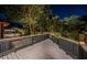 Back deck at night featuring nice lighting and views of the palms at 2536 Burlington N Ave, St Petersburg, FL 33713