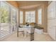 Cozy breakfast nook featuring built-in bench seating and a table with views to the outside at 2613 59Th S St, Gulfport, FL 33707