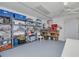 Functional garage with ample storage and a workbench for projects and organization at 2613 59Th S St, Gulfport, FL 33707