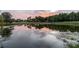Scenic view of pond with reflections of sky and trees creating a picturesque landscape at 4106 Queller Way, Tampa, FL 33618