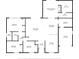 Detailed floor plan showing layout of bedrooms, bathrooms, living spaces, and kitchen at 8721 Bay Crest Ln, Tampa, FL 33615