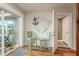 Bright kitchen area featuring nautical décor and sliding door access to outdoor dining at 1253 Union St, Clearwater, FL 33755