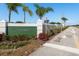 North Lake community entrance sign with manicured landscaping at 1285 Salt Lake Dr, Tarpon Springs, FL 34689