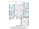 A detailed floor plan showcasing the layout of the home, including bedrooms, bathrooms, kitchen, and living areas at 1285 Salt Lake Dr, Tarpon Springs, FL 34689