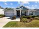 Inviting one-story home featuring a stylish entrance and beautiful landscaping at 15329 Renaissance Ave, Odessa, FL 33556