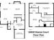 Detailed floor plan showcasing the layout of the two-story home at 16819 Stanza Ct, Tampa, FL 33624