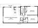 Detailed floor plan showcasing the layout, including bedrooms, bathrooms, and living spaces at 1821 Bough Ave # 4, Clearwater, FL 33760