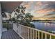 Balcony view with white railing and water views at 2314 N Riverside Dr, Tampa, FL 33602