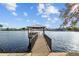 Picturesque boat dock and waterfront, offering a serene spot to enjoy the beautiful scenery and surroundings at 2314 N Riverside Dr, Tampa, FL 33602