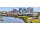 Scenic city skyline from across the waterway at 2314 N Riverside Dr, Tampa, FL 33602