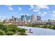 City skyline across the water, showing a vibrant cityscape at 2314 N Riverside Dr, Tampa, FL 33602