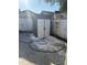 Backyard shot of a modern-style shed with double doors, and a small tree nearby at 2903 N 16Th St, Tampa, FL 33605