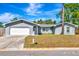 Charming single-story home featuring a well-maintained lawn and an attached garage, perfect for suburban living at 3044 Golden Rain Dr, Sarasota, FL 34232