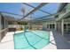 Screened-in pool offers a relaxing escape with ample sunlight and calming water at 3241 Brushwood Ct, Clearwater, FL 33761