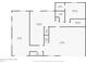 A detailed lower level floor plan showing the arrangement of rooms including garage and flex space at 3505 Seaway Dr, New Port Richey, FL 34652