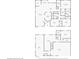 First floor plan featuring living room, kitchen, dining room, two bedrooms and bathrooms at 3505 Seaway Dr, New Port Richey, FL 34652