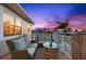 Enjoy this rooftop deck with beautiful sunset views and comfortable seating at 3505 Seaway Dr, New Port Richey, FL 34652