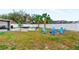 A beautiful backyard featuring a pool, hot tub, lounge chairs and lush landscaping for relaxation at 5519 Homewood Dr, Sarasota, FL 34232