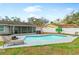 Backyard featuring an in-ground pool with plenty of space for sun loungers at 5519 Homewood Dr, Sarasota, FL 34232