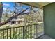 Balcony view showcasing a lush green lawn and mature trees at 5864 Nature Terrace Cv, Tampa, FL 33617