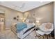 Comfortable bedroom with a soft color palette and stylish seating at 7339 Skybird Rd # 7339, Bradenton, FL 34209