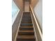 Staircase with wood treads and white risers leading to the upper level at 778 Spring Flowers Trl, Brandon, FL 33511