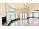 Inviting living space with a fireplace, views, and natural light at 8053 13Th S Ave, St Petersburg, FL 33707