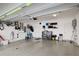 Spacious garage with epoxy floors and ample storage space at 946 Highland Ave # 47, Dunedin, FL 34698