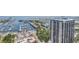 A beautiful aerial shot of a waterfront condo and marina at 100 1St N Ave # 3104, St Petersburg, FL 33701