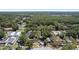 An aerial view featuring homes with large yards and mature trees in a charming neighborhood at 12302- Pittsfield Ave, Tampa, FL 33624