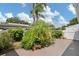 Beautifully landscaped backyard with mature plants and shrubbery at 1655 S Highland Ave # C155, Largo, FL 33756