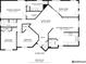Detailed floor plan showcasing the layout of a 1,600 sq ft home at 2314 50Th E Dr, Bradenton, FL 34203