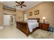 Comfortable main bedroom with decorative trim and ample space at 30314 Fairway Dr, Wesley Chapel, FL 33543