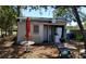 View of backyard with a table and seating area at 769 53Rd N Ter, St Petersburg, FL 33703